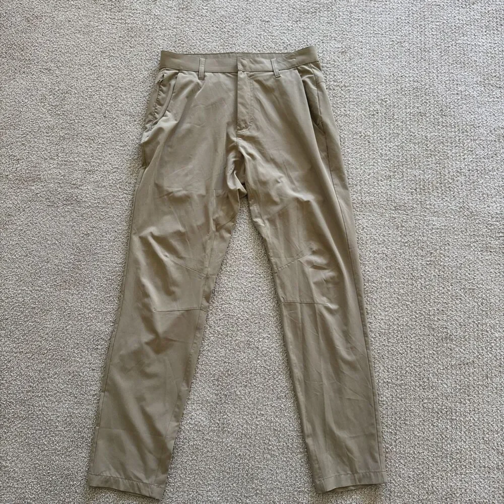 Fabletics Pants Mens 30x32 Beige The Don Trouser Slim Fit Chino EUC $125
